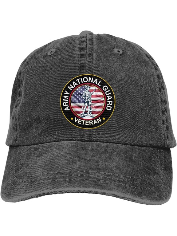 United States Army National Guard Veteran Dad Hat Baseball Unisex Baseball Adjustable Washed Cap