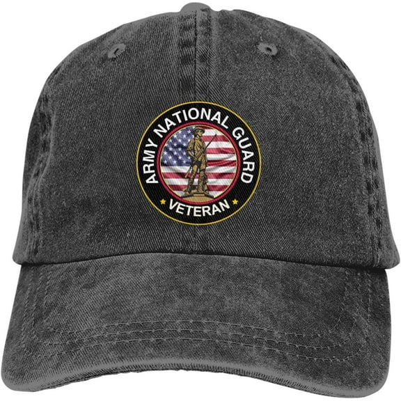 United States Army National Guard Veteran Dad Hat Baseball Unisex Baseball Adjustable Washed Cap