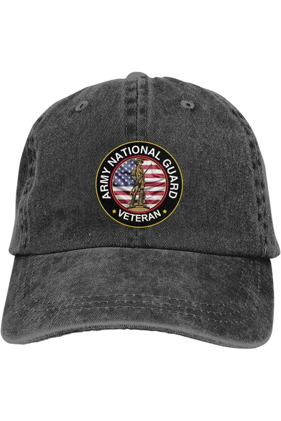 United States Army National Guard Veteran Dad Hat Baseball Unisex Baseball Adjustable Washed Cap