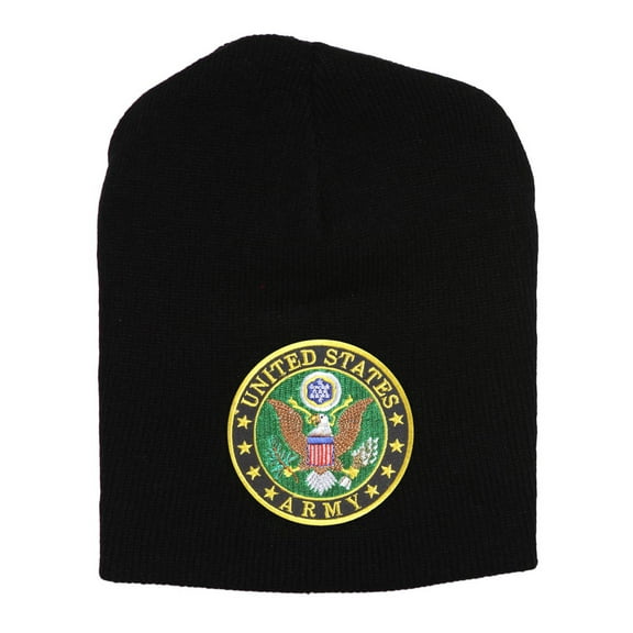 United States Army Seal Black Short Beanie