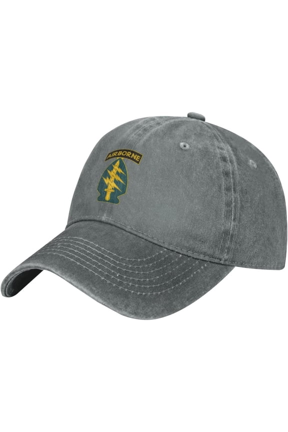 United States Army Special Forces CSIB Pattern Printing Baseball Cap for Men Women Dad Hat Adjustable Cap Black