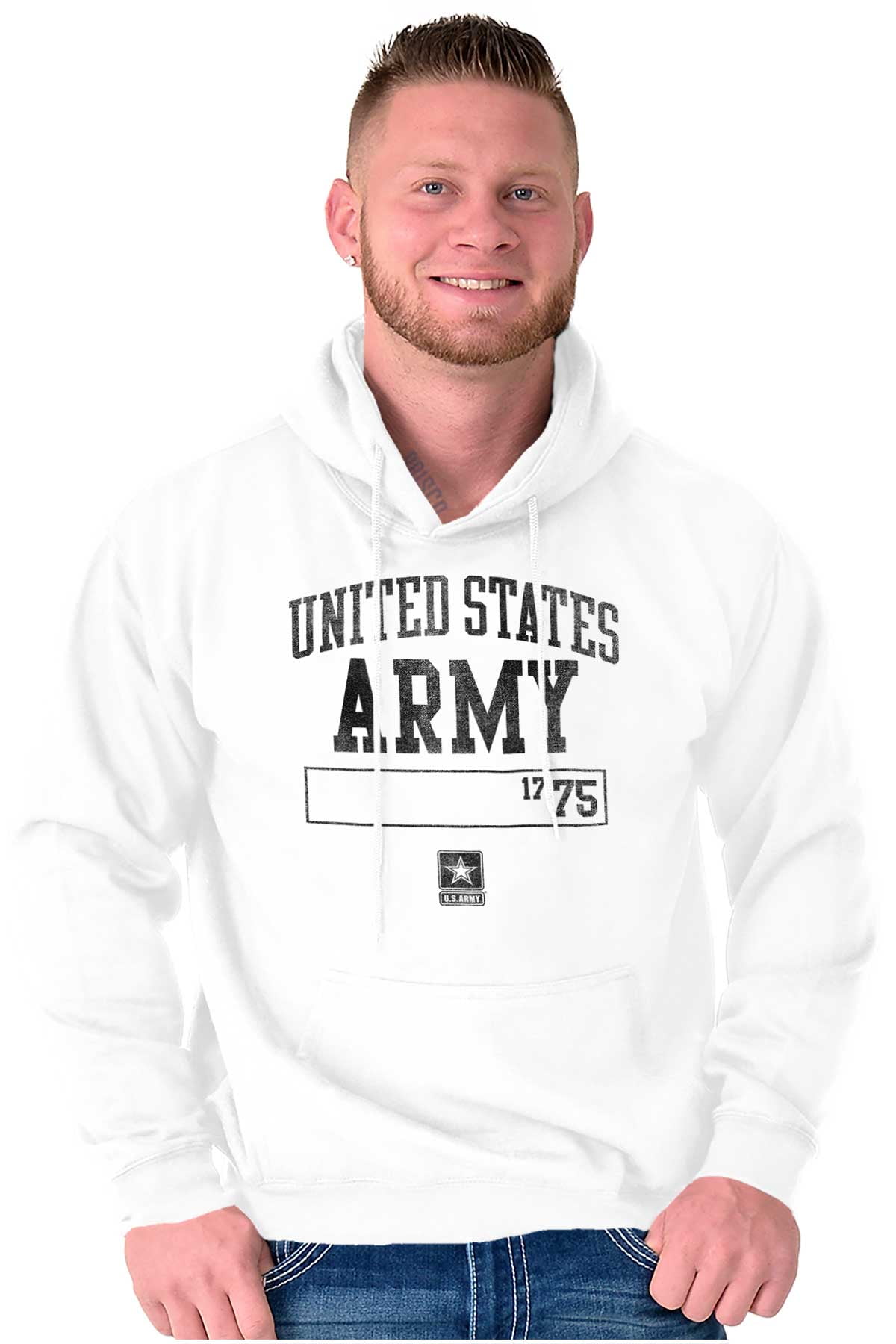 United States Army Star Logo 1775 Unisex Plus Size Hoodie Brisco Brands ...