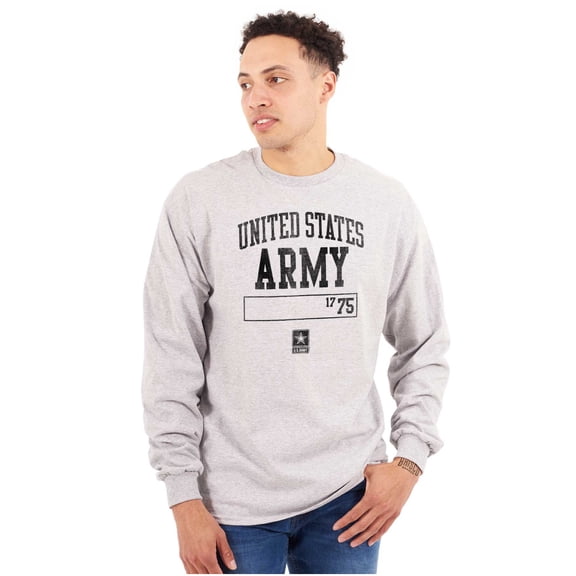United States Army Star Logo 1775 Unisex Plus Size Long Sleeve Tee Shirt Brisco Brands 3X