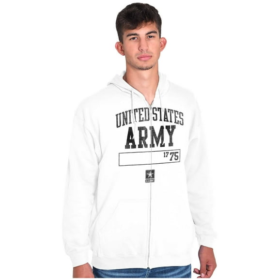 United States Army Star Logo 1775 Unisex Plus Size Zip Hoodie Brisco Brands 5X