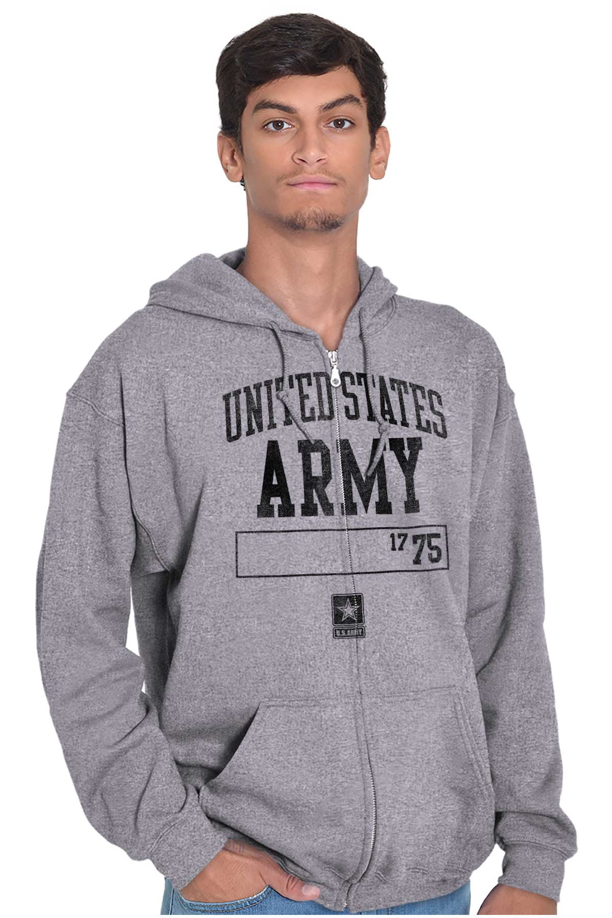 United States Army Star Logo 1775 Unisex Plus Size Zip Hoodie Brisco ...