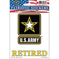 thumbnail image 1 of United States Army Star Logo Retired Car Decal 3-1/2 by 4 Inches, 1 of 2