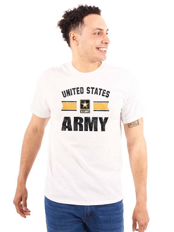 United States Army Star Logo Ribbon Men's Graphic T Shirt Tees Brisco Brands M