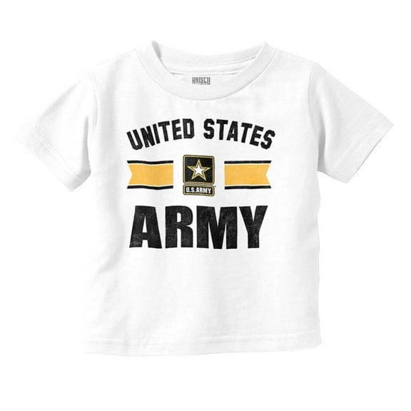 United States Army Star Logo Ribbon Toddler Boy Girl T Shirt Infant Toddler Brisco Brands 24M