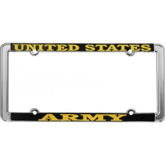 United States Army Thin Rim Chrome License Plate Frame