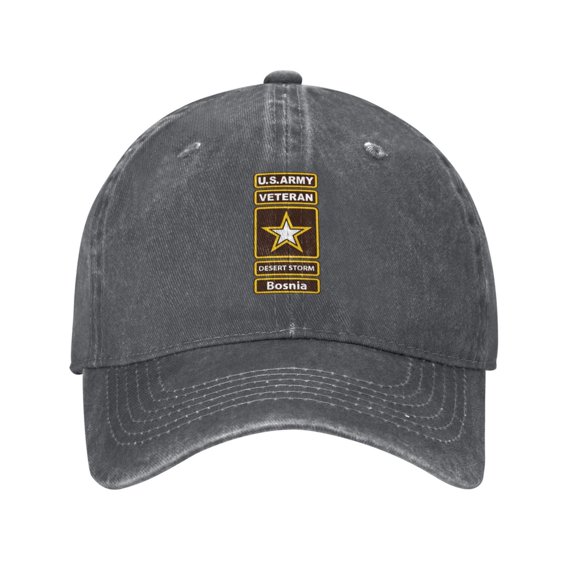 United States Army Veteran Desert Storm Bosnia Cowboy Hat Baseball Hat Trucker Hat For Men Women Retro Denim Hats Baseball Cap Dad Hat