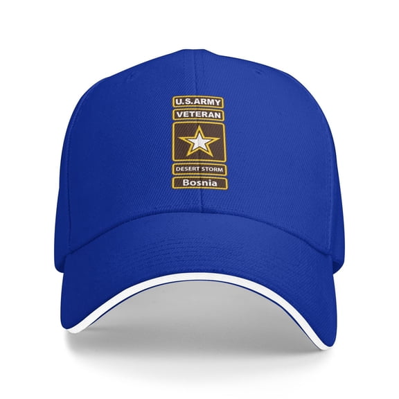 United States Army Veteran Desert Storm Bosnia Men Women Sandwich Cap Classic Baseball Capunisex Adjustable Casquette Dad Hat