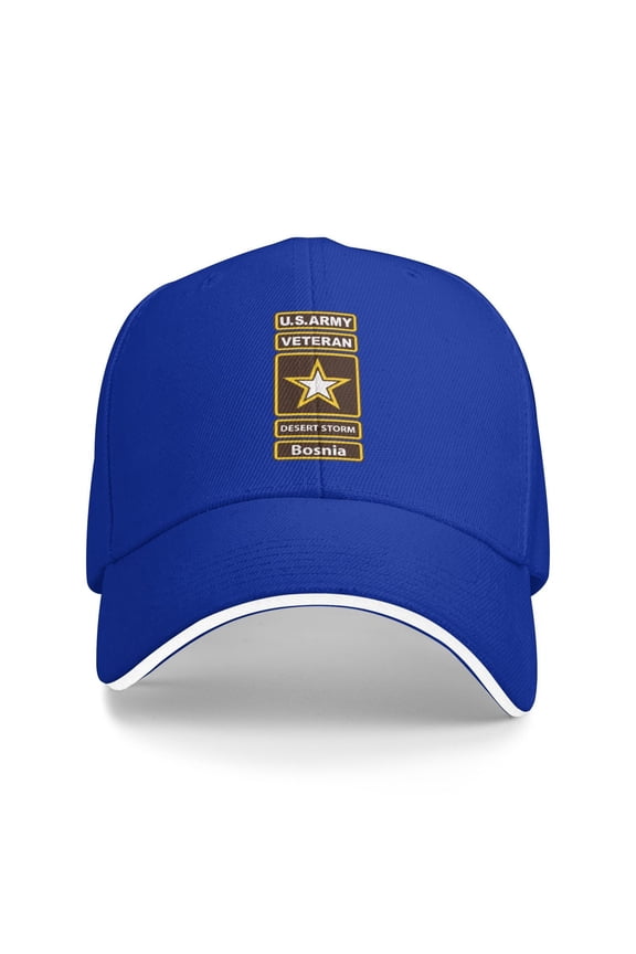 United States Army Veteran Desert Storm Bosnia Men Women Sandwich Cap Classic Baseball Capunisex Adjustable Casquette Dad Hat