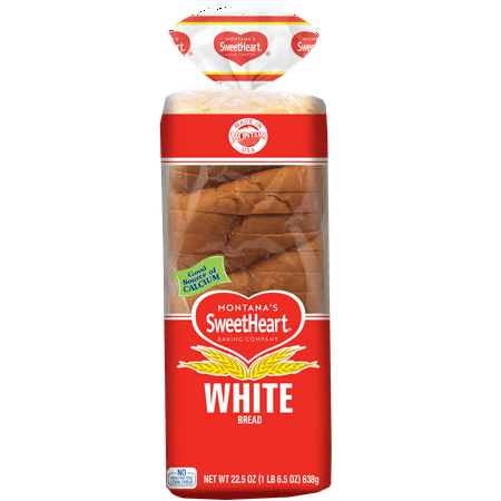 Montanas SweetHeart Classic White Sliced Sandwich Bread, 22.5 oz