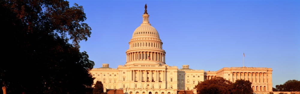 United States Capitol Building Washington DC USA Canvas Art - Panoramic Images (6 x 18)
