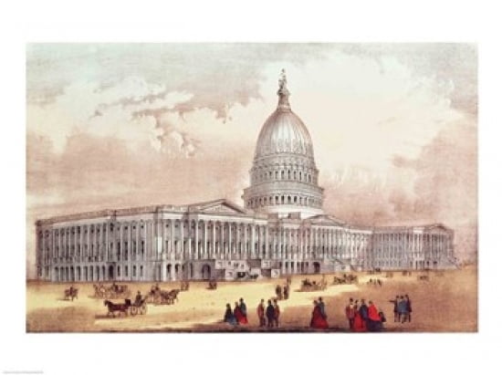 United States Capitol Washington DC Canvas Art - (36 x 24)