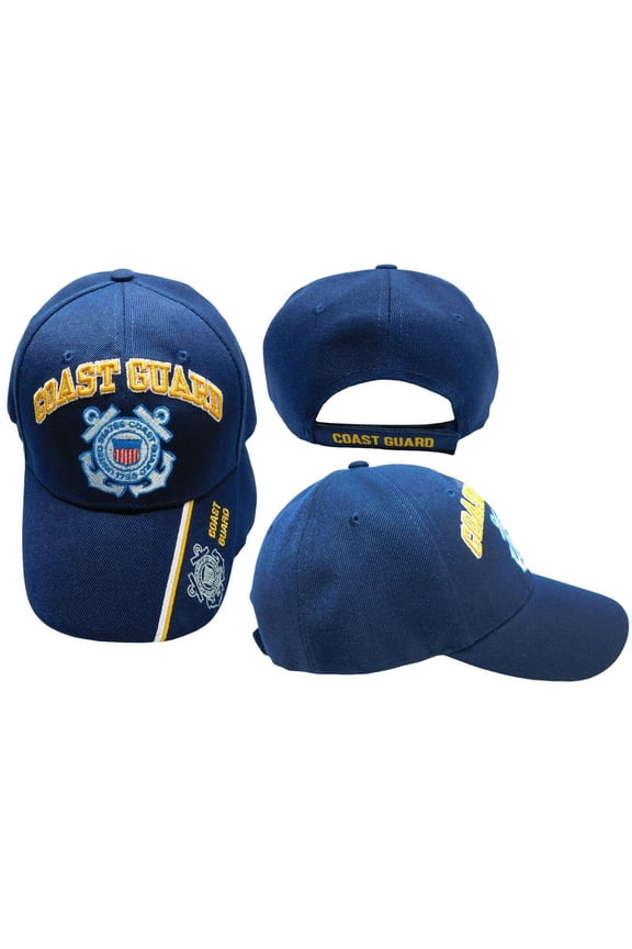 United States Coast Guard 1790 Anchors Navy Blue Adjustable Embroidered Hat Cap