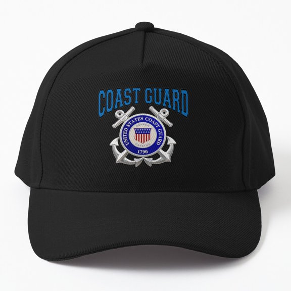 United States Coast Guard Baseball Hat, Maritime Service Graphic Design, Classic Cap