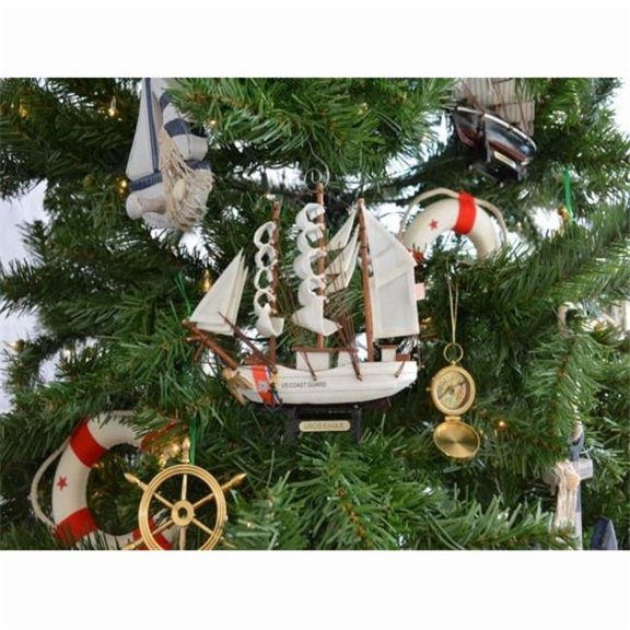 United States Coast Guard Uscg Eagle Model Ship Christmas Tree Ornament