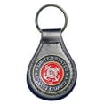 thumbnail image 1 of United States Coast Guard leather key fob or keychain Black, 1 of 2