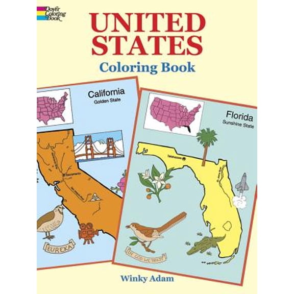 Pre-Owned United States Coloring Book (Paperback) 0486401685 9780486401683