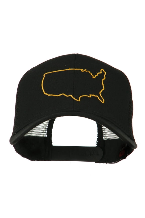 United States Embroidered Trucker Cap - Black OSFM