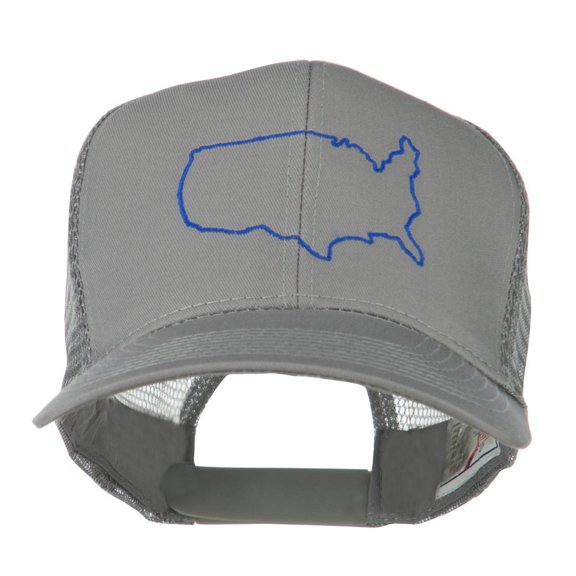 United States Embroidered Trucker Cap - Grey OSFM