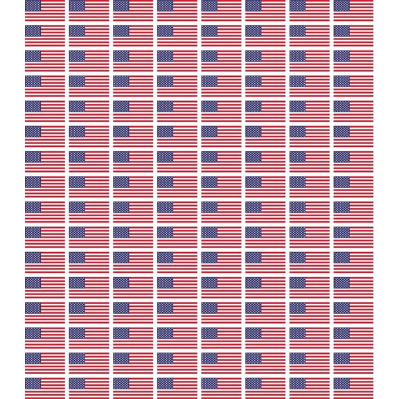United States Flag Pattern Edible Image Cake Topper for Half Sheet Cake, by Tnct. (1 Count)