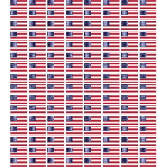 United States Flag Pattern Edible Image Cake Topper for Quarter Sheet Cake, by Tnct. (1 Count)