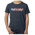 thumbnail image 1 of United States Flag T-shirt, Kid's 4th of July Shirts, Graphic T-shirts - Heather Navy MH200YPATRIOT S14 XL, 1 of 3