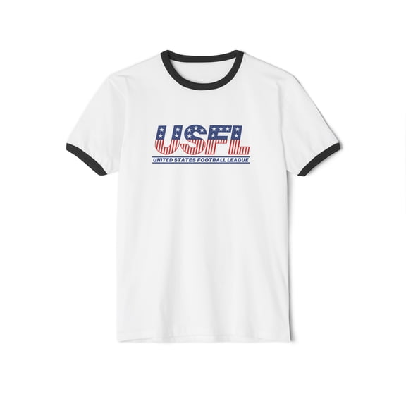 United States Football League USFL Retro Cotton Ringer T-Shirt