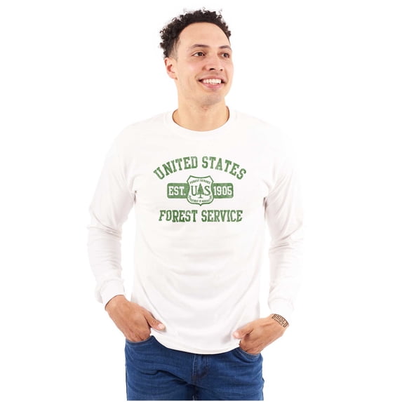 United States Forest Service Camping Long Sleeve TShirt Men Women Brisco Brands L