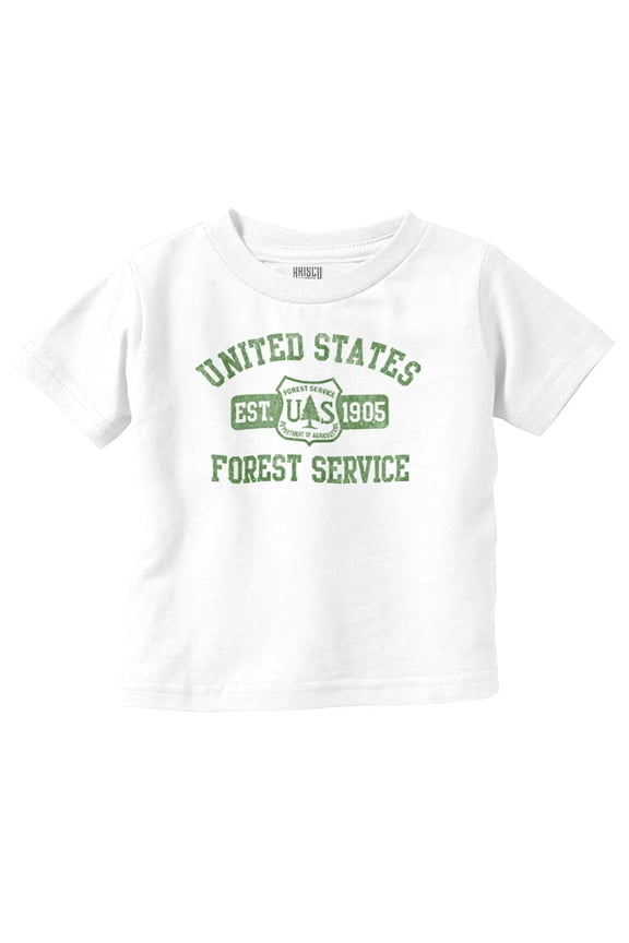 United States Forest Service Camping Toddler Boy Girl T Shirt Infant Toddler Brisco Brands 3T