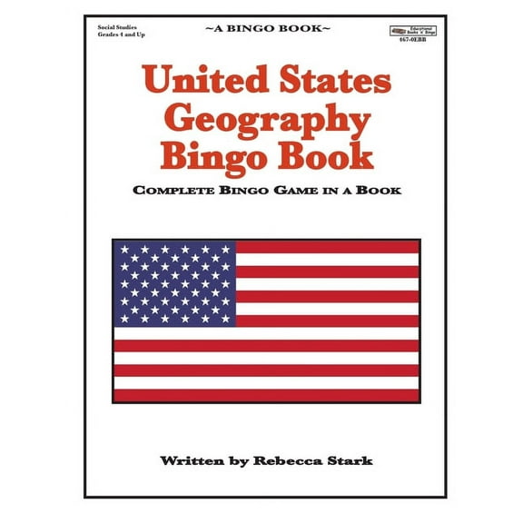 United States Geography Bingo Book (Paperback)