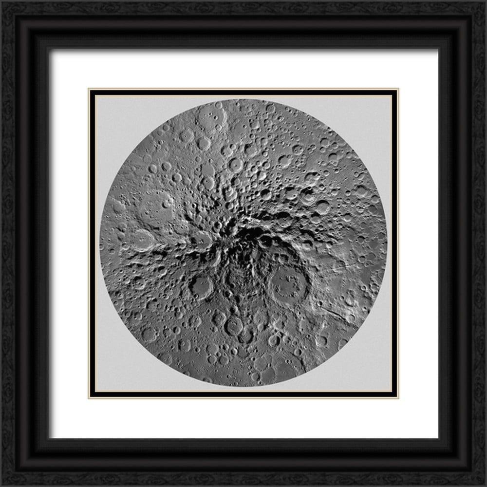 United States Geological Survey - United States Geological Survey 12x12 Black Ornate Wood Framed With Double Matting Museum Art Print Titled Unmarked Map Of The Moon South Pole 9b2ebae2 50a6 4a57 9943 E543943a12c8.61f98c7b9eadd82b9c02c03c2d0c9319