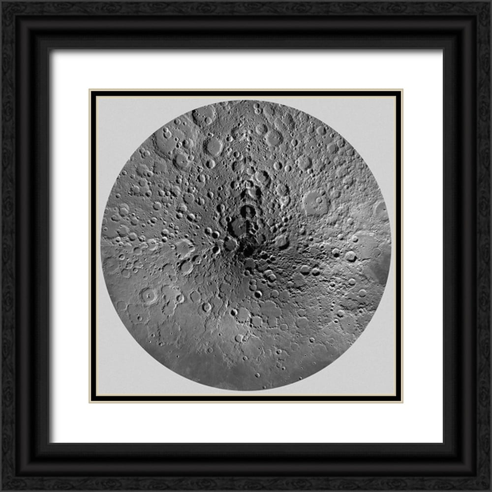 United States Geological Survey - United States Geological Survey 15x15 Black Ornate Wood Framed With Double Matting Museum Art Print Titled Unmarked Map Of The Moon North Pole 3c77f79d 74e7 4cd4 9b81 53e9063467a5.0d100f7c55d92b40675c71bffd937019