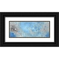 thumbnail image 1 of United States Geological Survey 18x9 Black Ornate Wood Framed with Double Matting Museum Art Print Titled - Unmarked Decorative Topographic Map of the Moon, Projection, 1 of 4