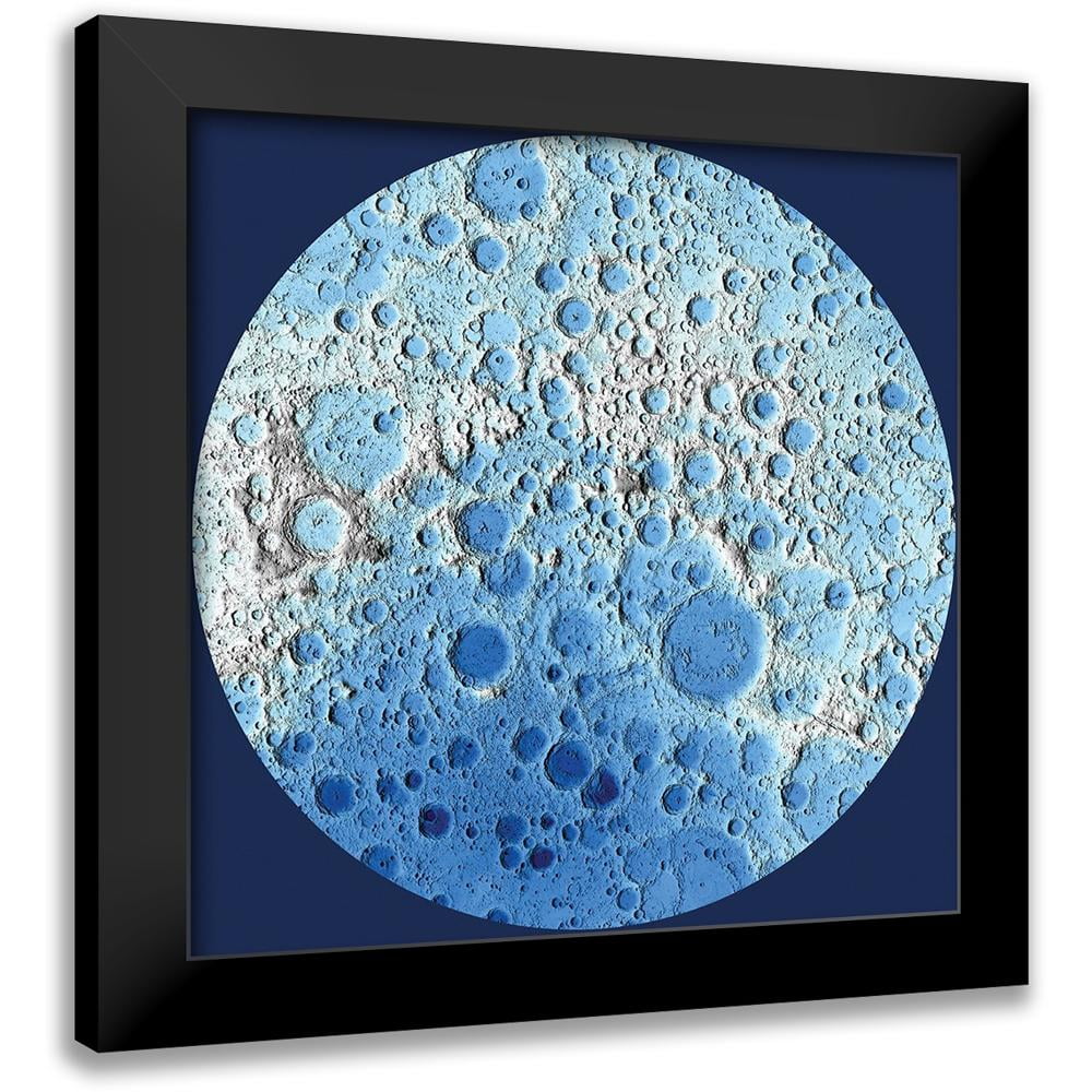 United States Geological Survey - United States Geological Survey 20x20 Black Modern Framed Museum Art Print Titled Unmarked Decorative Topographic Map Of The Moon South Pole F44c91e8 9b26 4023 950e C1bc494c603f.8e50db93cb7c135f06ed60d6649a3d3a