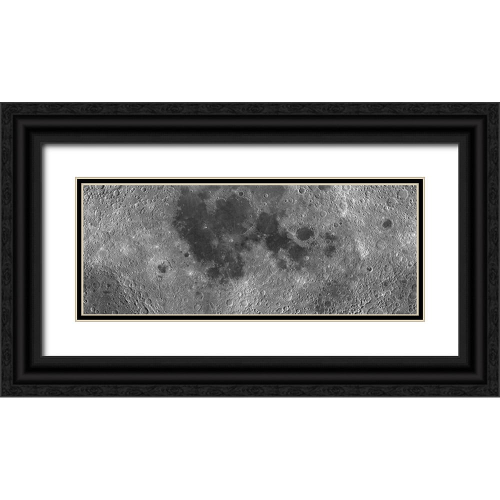 United States Geological Survey - United States Geological Survey 24x12 Black Ornate Wood Framed With Double Matting Museum Art Print Titled Unmarked Map Of The Moon Projection 3f1f43b8 C1e7 461c 8943 C37054ceb952.3299e41698b9ae8671082e75f513aa2f