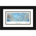 thumbnail image 1 of United States Geological Survey 32x18 Black Ornate Wood Framed with Double Matting Museum Art Print Titled - Decorative Topographic Map of the Moon, Projection, 1 of 4