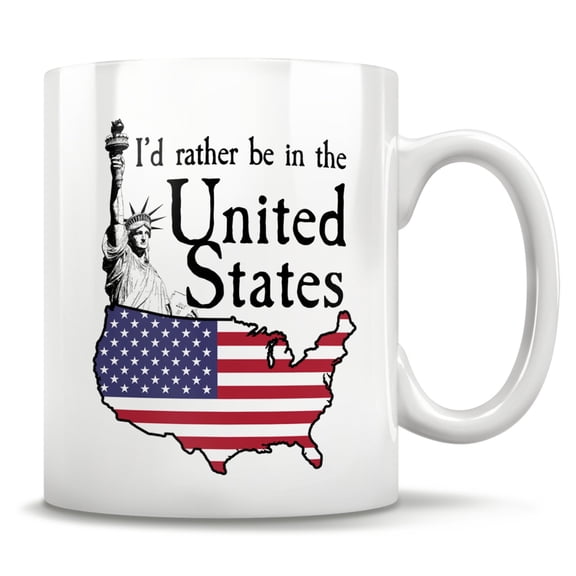 United States Gift United States Mug Travel Map Of US America Mug American Flag Mug Americ