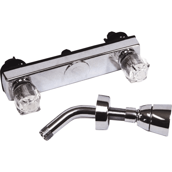 United States Hardware 2-Valve Mobile Home Shower Faucet - Single Pack Drop-In Replacement, " IPS Rough-In