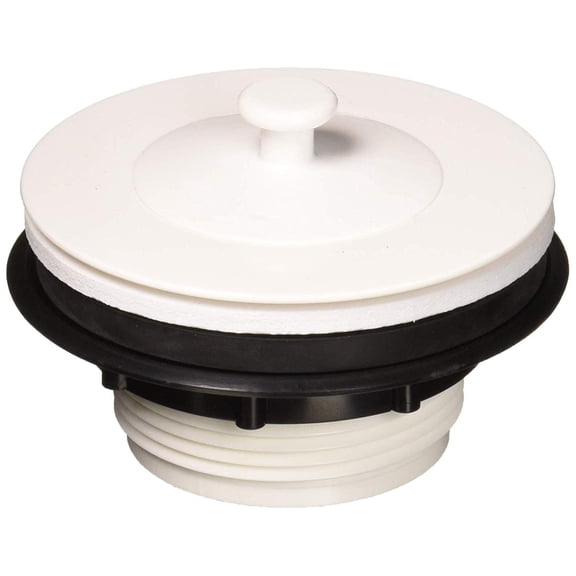 US Hardware P-1357C Bathtub Stopper, Plastic, White