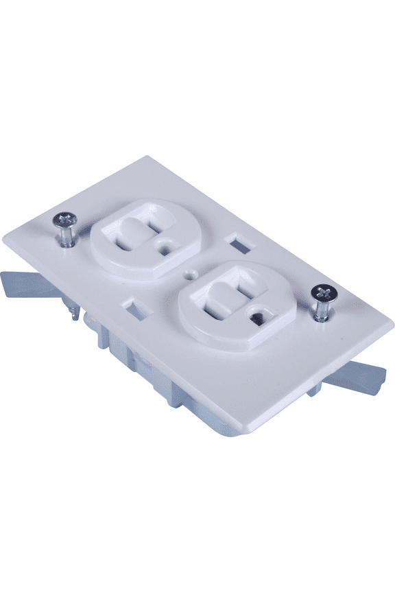 States Hardware Conventional Mobile Home Duplex Outlet - Single Pack Indoor & Outdoor Use, NEC-Compliant