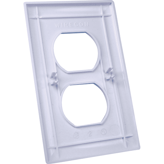 United States Hardware Electric Receptacle Gang Outlet Wall Plate - Pack of 2 Indoor & Outdoor Use, NEC-Compliant