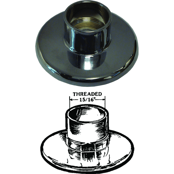 United States Hardware Plastic Flange - Pack of 4 Standard Mounting Hardware, Drop-In Replacement
