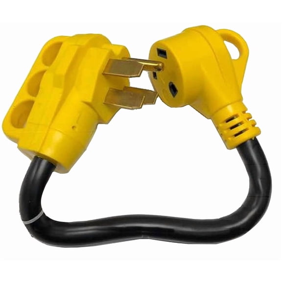 Us Hardware RV-347B 18 In. 50 Amps Rv Electrical Conversion Adapter