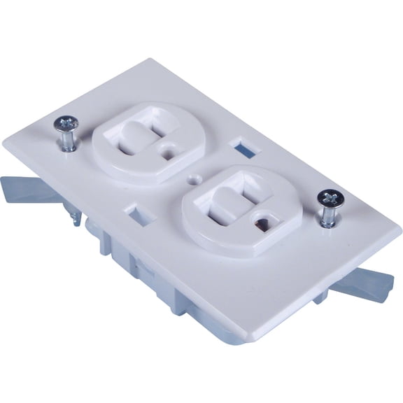 United States Hdwe. United States Hardware Conventional Mobile Home Duplex Outlet - Pack of 6