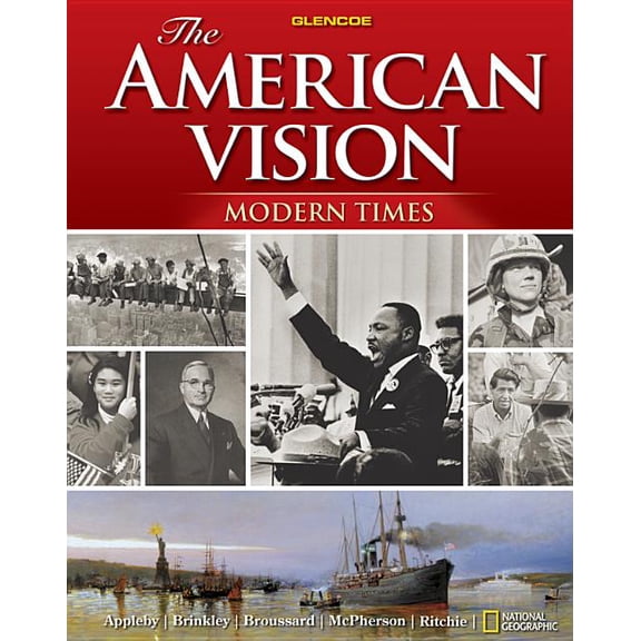 Pre-Owned United States History (HS) The American Vision: Modern Times, Student Edition, (Hardcover)