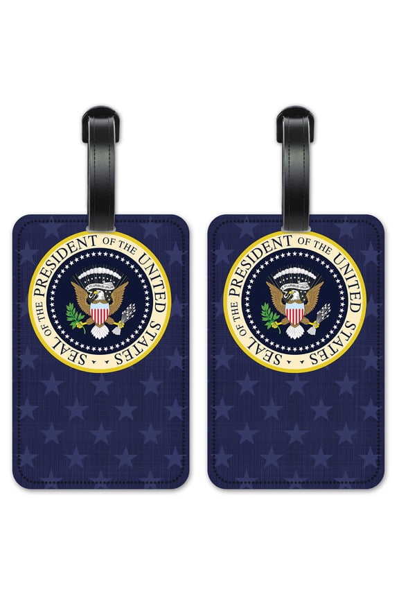 United States Logo - Luggage ID Tags / Suitcase Identification Cards - Set of 2