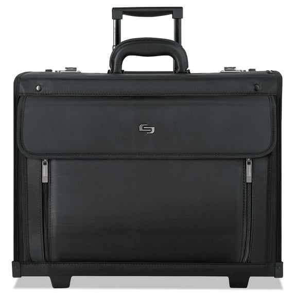United States Luggage Classic Rolling Catalog Case, 16", 18" X 8" X 14", Black
